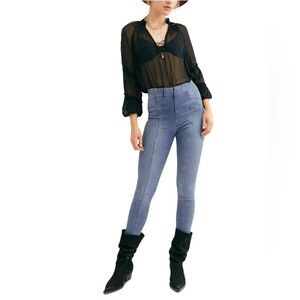 We The Free by Free People Women’s Feel Alright High Rise Skinny Jeans Blue 28